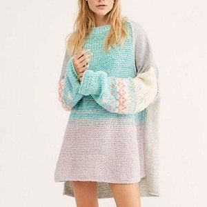 NWT Free People Polar Opposites Sweater Polar Combo